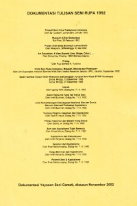 Image of Dokumentasi Tulisan Seni Rupa 1992