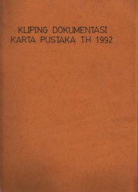 Image of Kliping Dokumentasi Karta Pustaka Tahun 1992