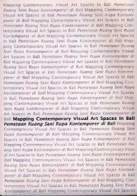 Image of MAPPING CONTEMPORARY VISUAL ART SPACES IN BALI