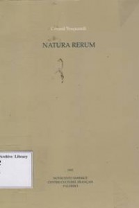 Natura Rerum : Gerard Traquandi